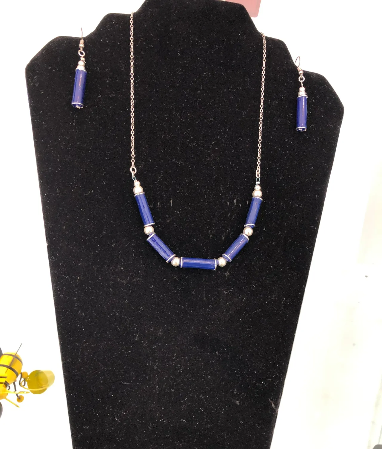 Parure Tubes bleu nuit