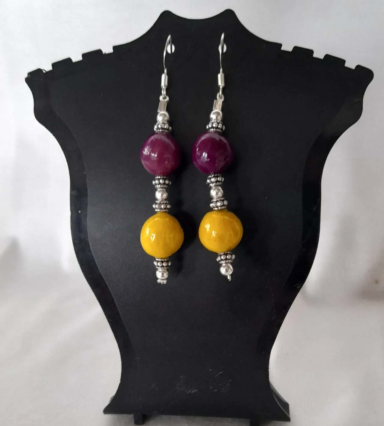 Boucles Violette et jaune