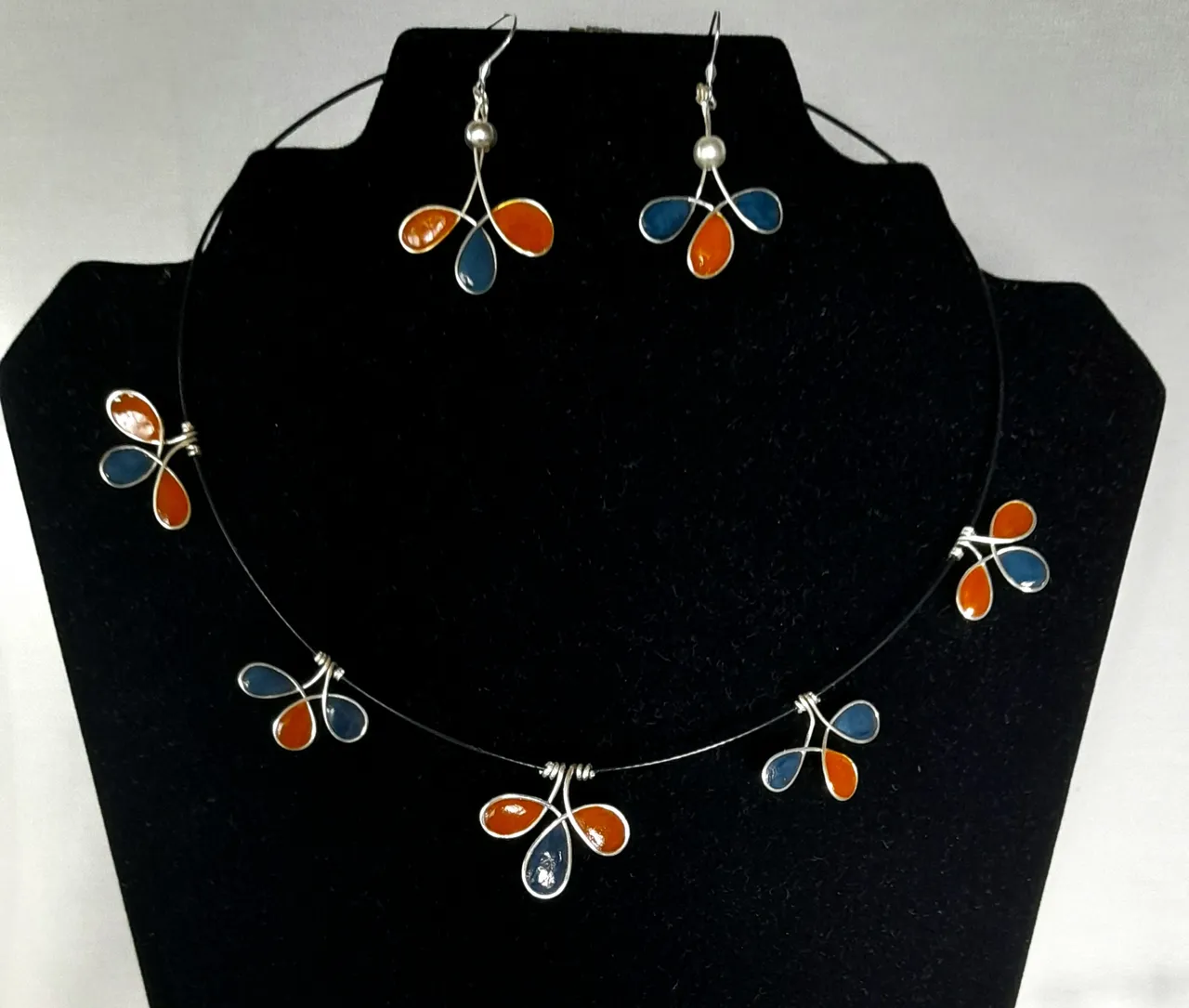 Parure Fleurs multicolore