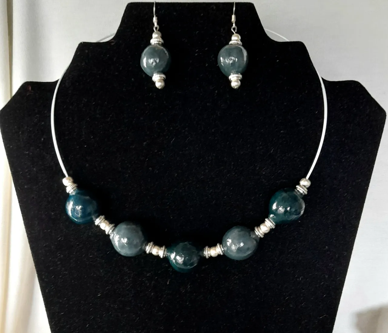 Parure Bleu canard