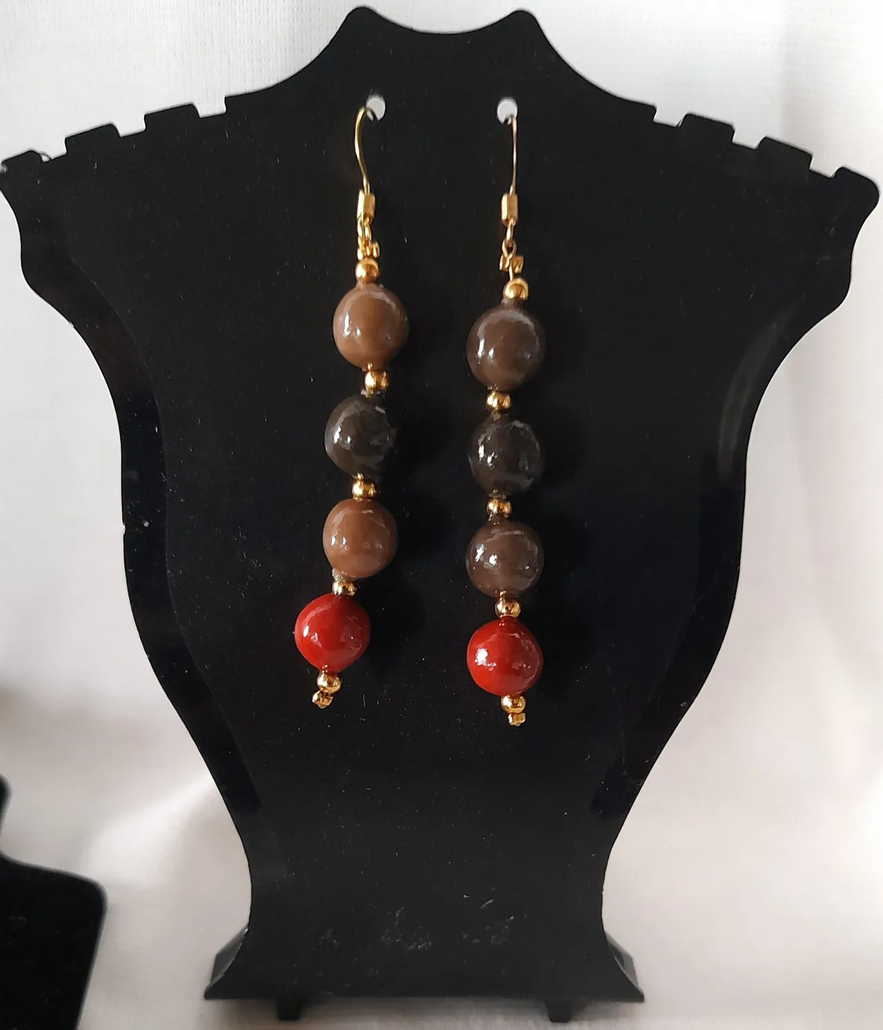 Boucles Brun et rouge